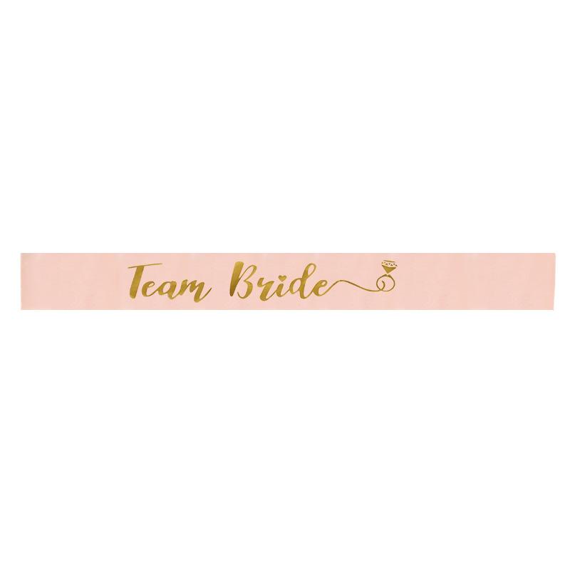 1Set Bride To Be Team Bride Satin Sash for Wedding Engagement Bridal Shower Decorations Bachelorette Party Hen Night Supplies
