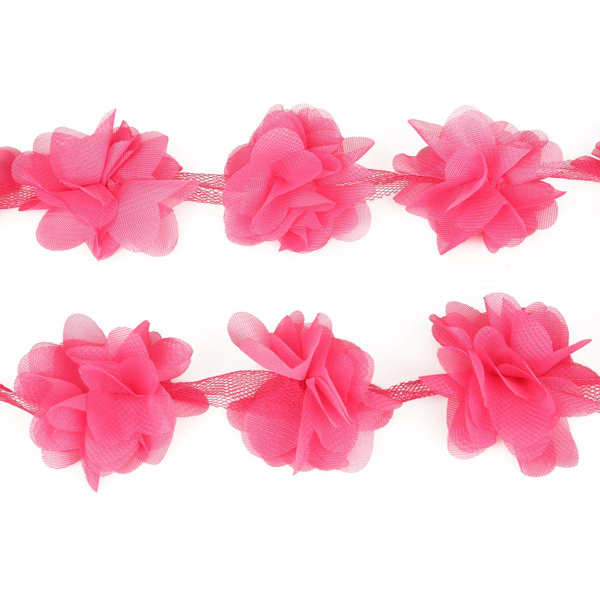 

1 ярд/сумка ручной работы с цветочным шифоновым кружевом DIY одежда аксессуары для ручного шитья 5cm 1yd/bag