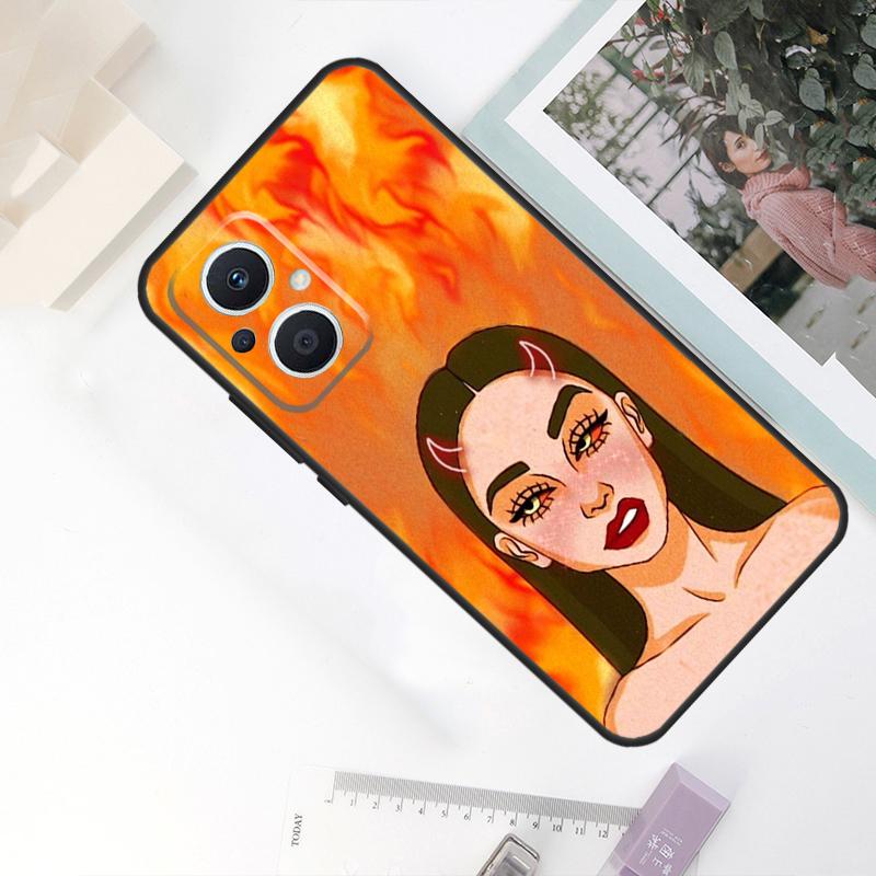 Aesthetic Devil Woman Bad Girl Case For OPPO Reno 8 7 6 5 4 Lite 10 Pro 11F 4Z 5Z 8T OPPO Find X2 X3 X5 Lite X6 Pro Cover