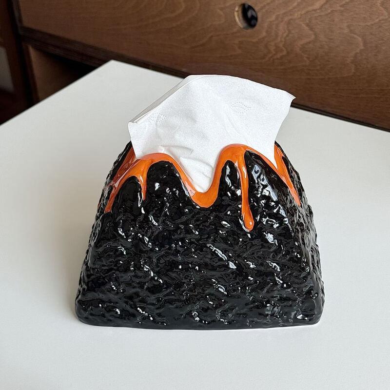 Bayou Volcano Ceramic Tissue Box