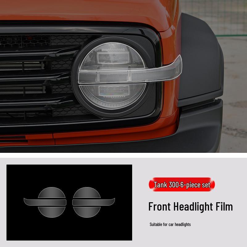 Tank 300 Door Corner TPU Protection Film - Transparent, Anti-Scratch, Custom Fit for Triangle Area