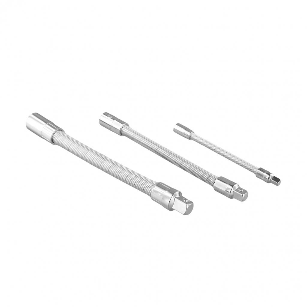 Socket Extension Bars 3 Piece Flexible Kit Suitable for Diverse Mechanic Tasks