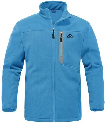 Fleece Golfe Exterior Macio Escalada Montanha Zíper Completo Alto Inverno Azul Claro [Gopune] Jaqueta Masculina, Roupa, Jaqueta, Casaco, Roupas, Casaco, Quente,