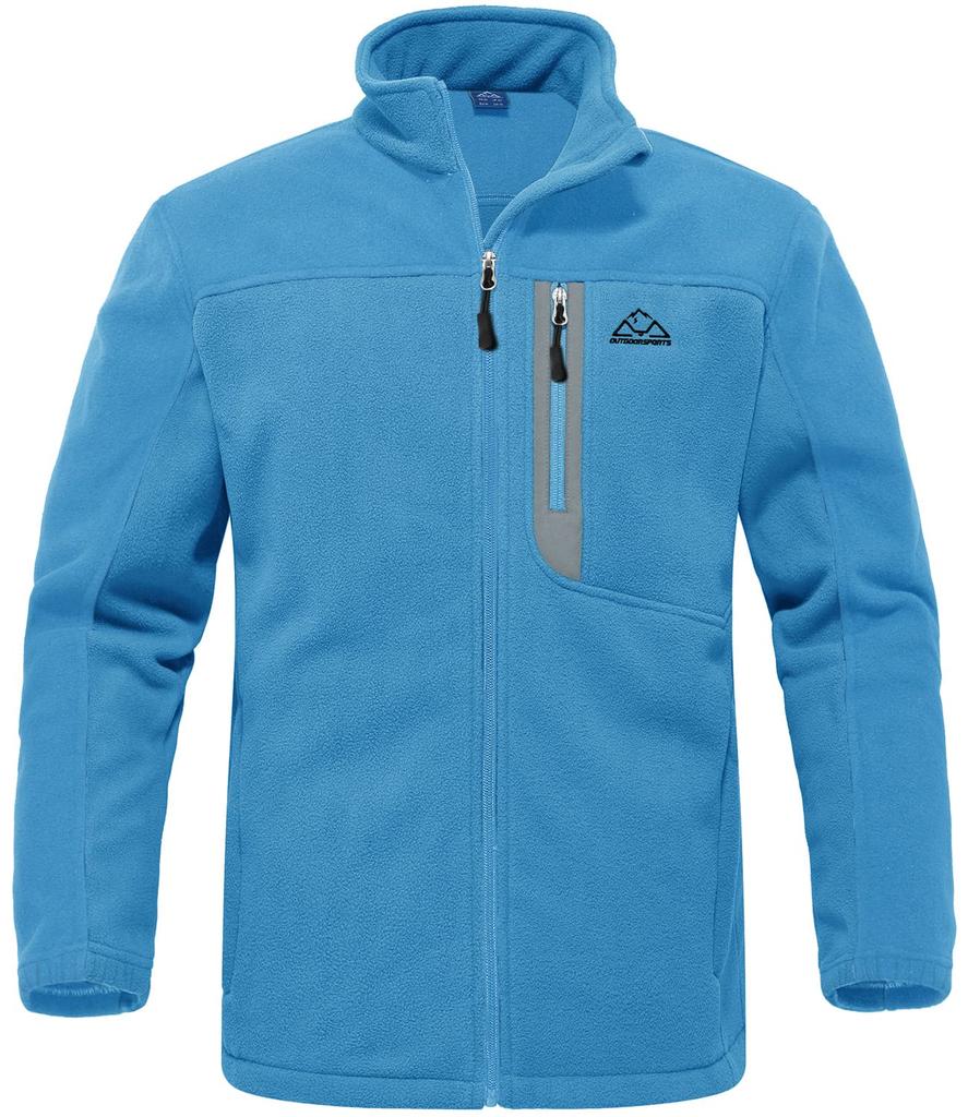 Gopuune Fleece Golf Outdoor Softshell High Winter Light Size Men's Jacket, Wear, Jacket, Jacket, Mountaineering, Full-Zip Coat, Warm, Lightweight,