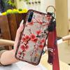 Elderly Lady Phone Holder Phone Case For OPPO Realme C3/C3i/Narz N10A Silicone Wristband Waterproof Shockproof Lanyard