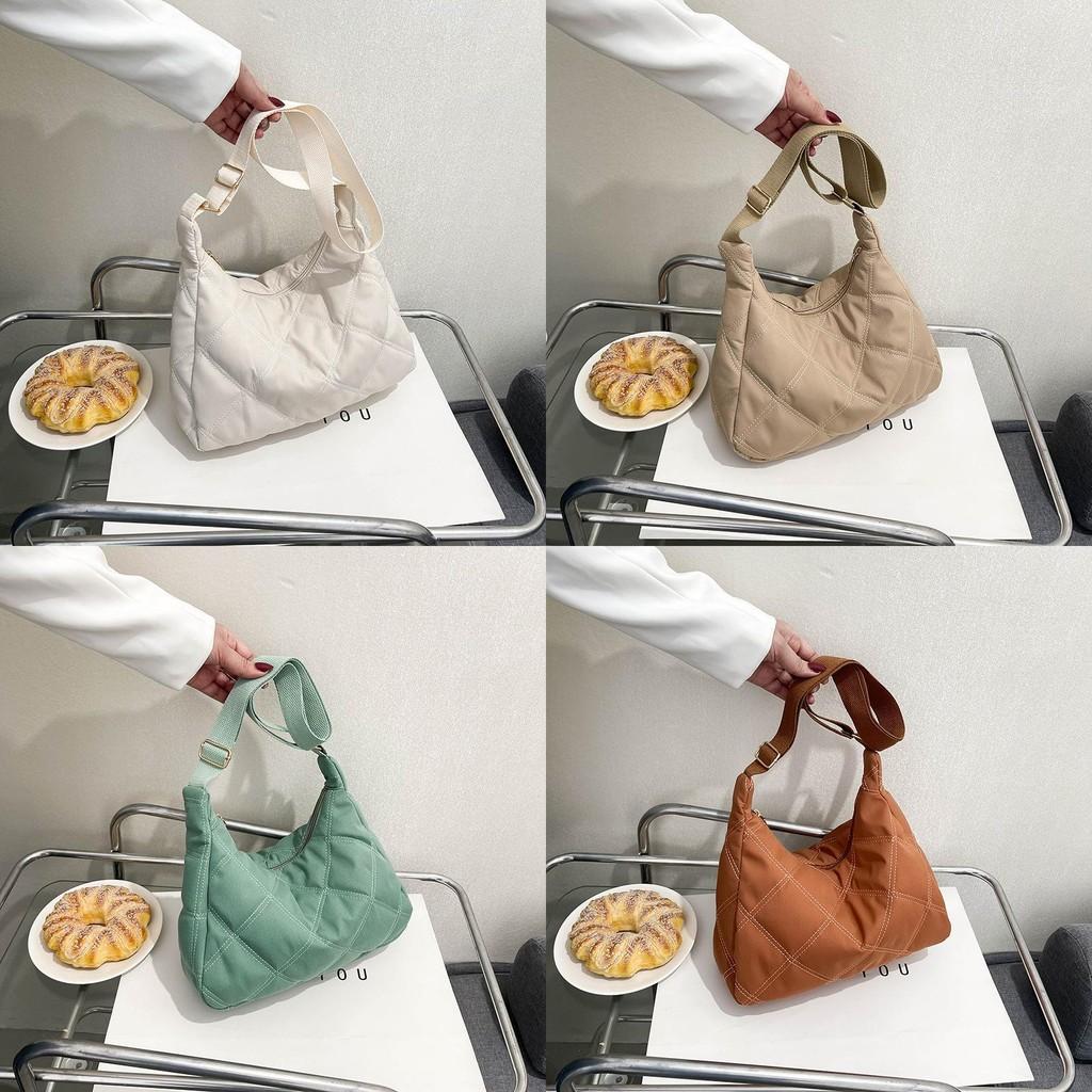 Bolsa de Ombro Estilosa Para Mulheres Coleção Primavera Casual Tecido Oxford Bolsa Sela