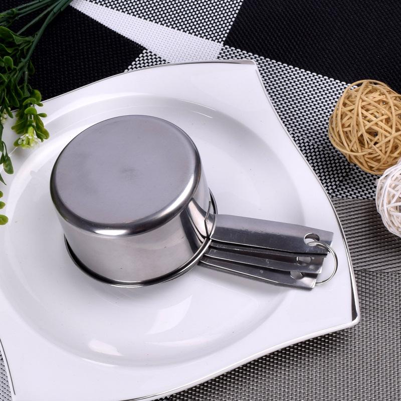 5Pcs Durable Stainless Steel Measuring Spoons Cups Set Kitchen Baking Tools
