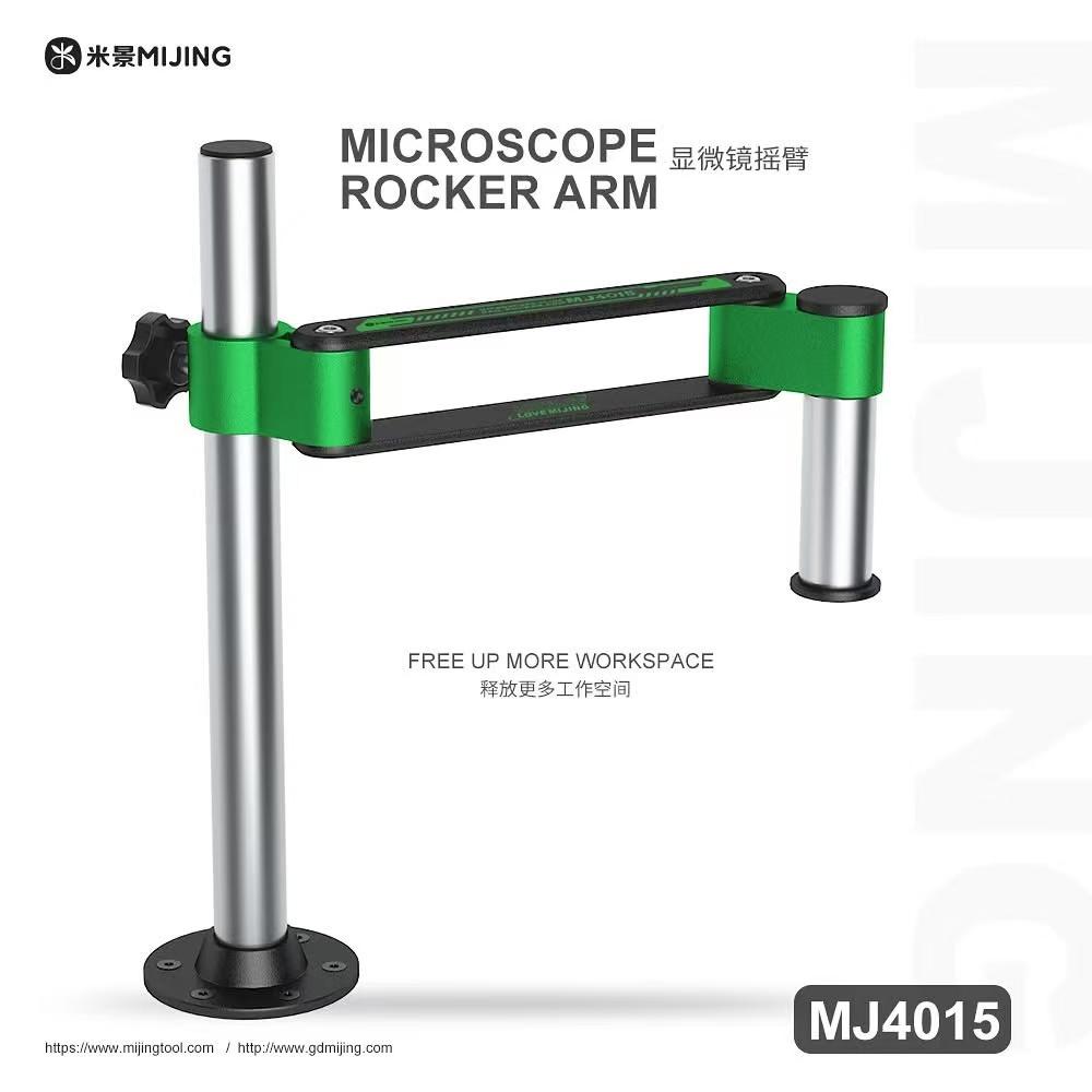 

MIJING microscope rocker arm bracket 360 degree rotation super strong weighing aviation grade aluminum alloy material зелений