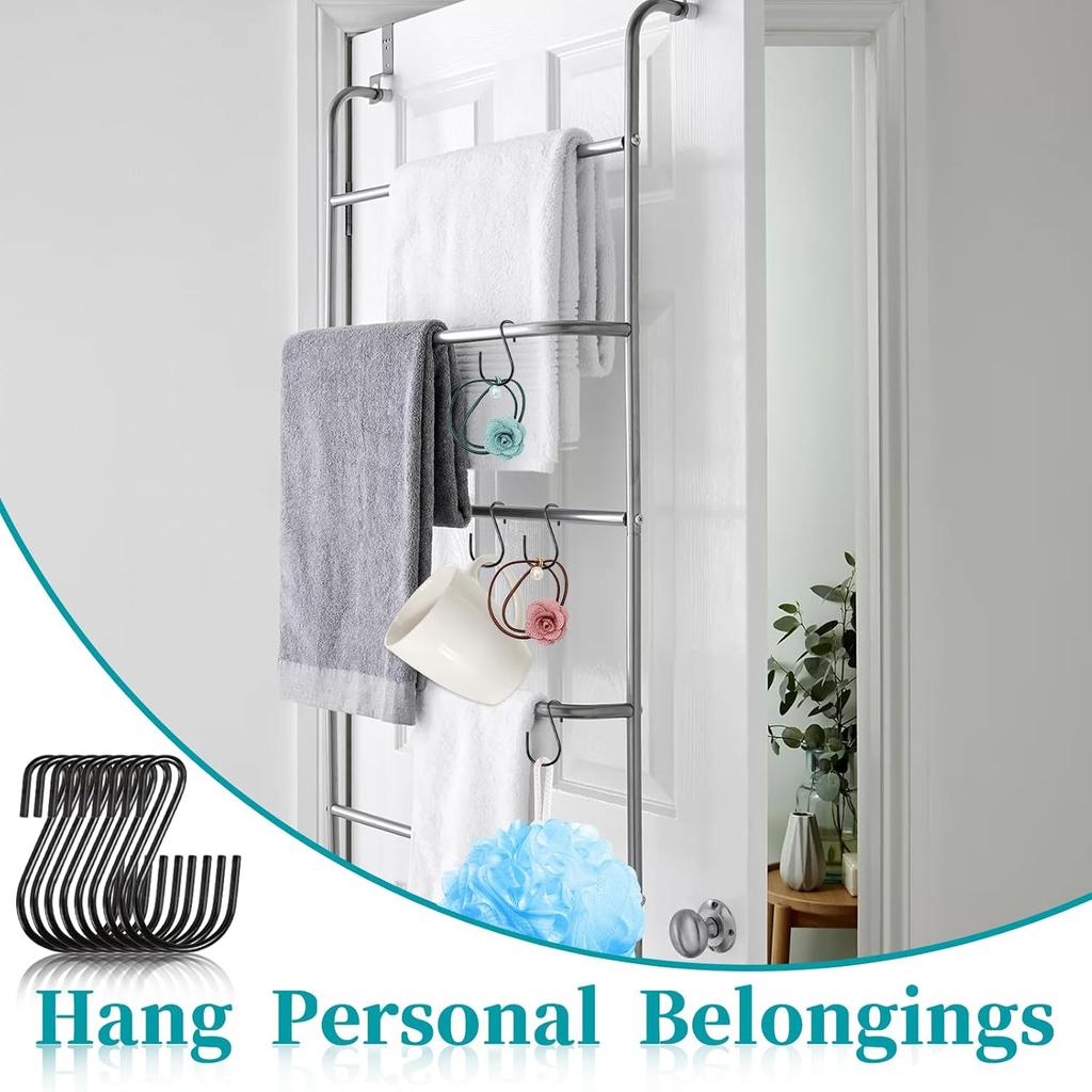 Mozeat Lens 60 PCS S Hooks - Mini S Hooks, Iron Wire Hook Hanger for Hanging Jewelry, Small Kitchenware, Potted Plants, Black