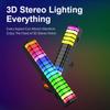 RGB Atmosphere Light Bar Rhythm Pickup Lights LED 3D Double Sided Ambient Lamp Music Sound Control Air Freshener Aromatherapy