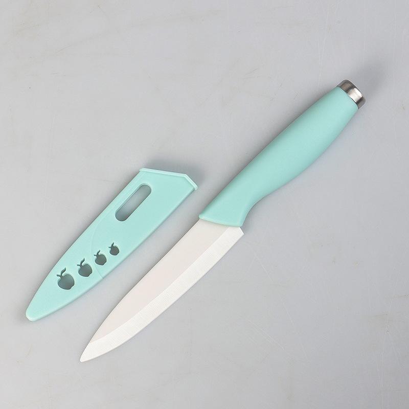 

Керамический нож для фруктов для кухни 4 дюйма шеф-поварской нож с ножнами утилитарный инструмент для нарезки овощей нержавеющий циркониевый синий