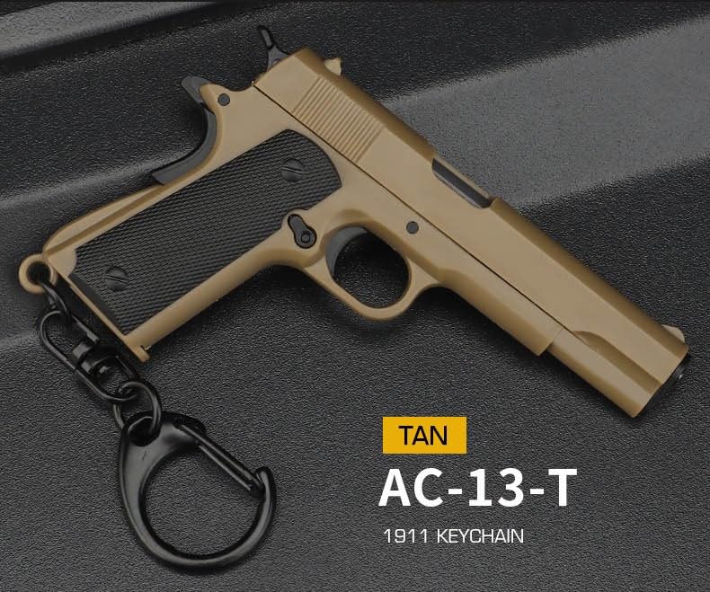 M1911 Keychain Scale Model Movable Detachable Resin Black Color [ZepoR] 1/4 Gun, Slide, Magazine, Slide, AC-13-T