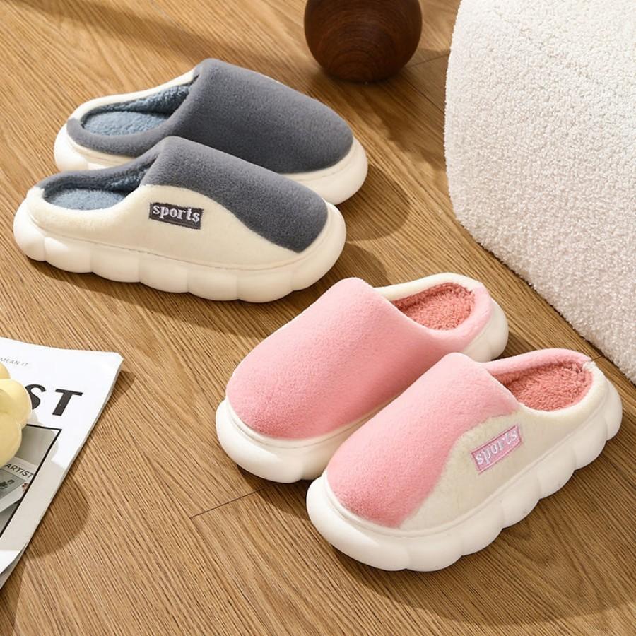 Winter Warm Fur Slippers Men Women Couples House Non Slip Soft Shoes Comfort Flat Heel Home Indoor Bedroom Plush Slippers
