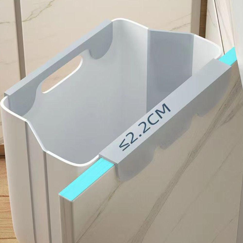 2PCS Collapsible Kitchen Cabinet Waste Bin 6/10 L Garbage Box Hanging Kitchen Trash Can  Study