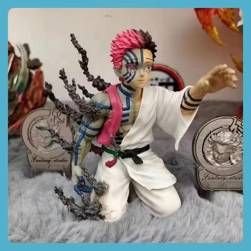 Demon Slayer Akaza Repent Before Death Action Figure 6 Inch Genuine Bulk Defective Goods Anime Model Doll Birthday Gift For Fans