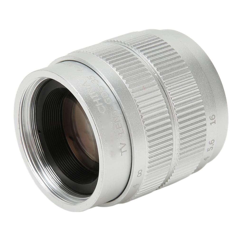 35mm 2/3 Manual Lens F1.7 Large Aperture Fixed Telecine Lens for C Mount Mirrorless Camera