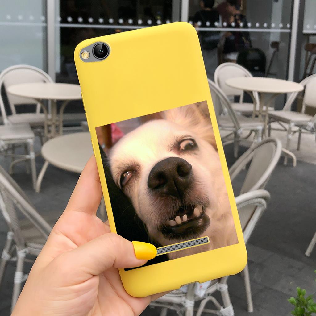 Phone Case For Xiaomi Redmi 4A 5A 6A 7A Case Lovely Cartoon Silicone Cover Candy Color Soft Funda For Redmi 4a 5 a 6a 7a Coque
