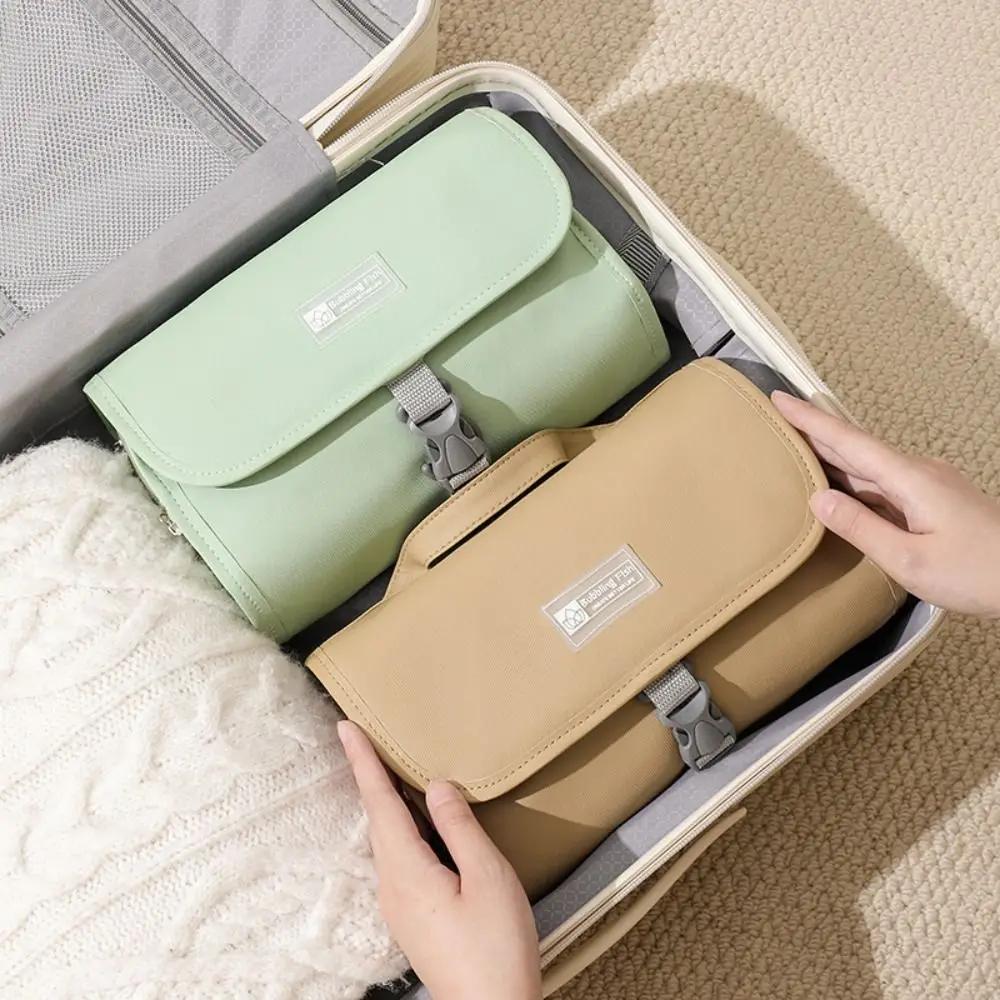 Travel Toiletry Bag Hanging Waterproof Foldable Shower Organizer With Handle For Travel Gym Camping Weekend Trip