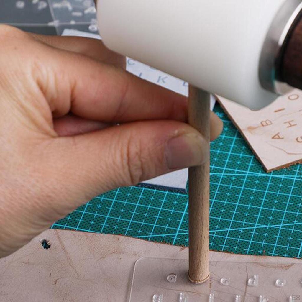 Alphanumeric Leather, Alphabet, Symbols, Numbers, Letters, Printing Tools. Manual Carving Character