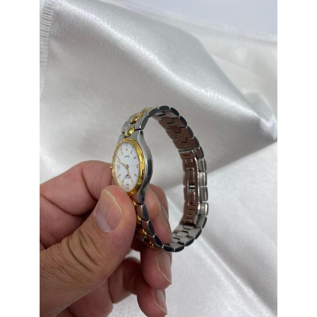 Used Good condition, battery replaced, Longines Conquest Full Koma Combi Date