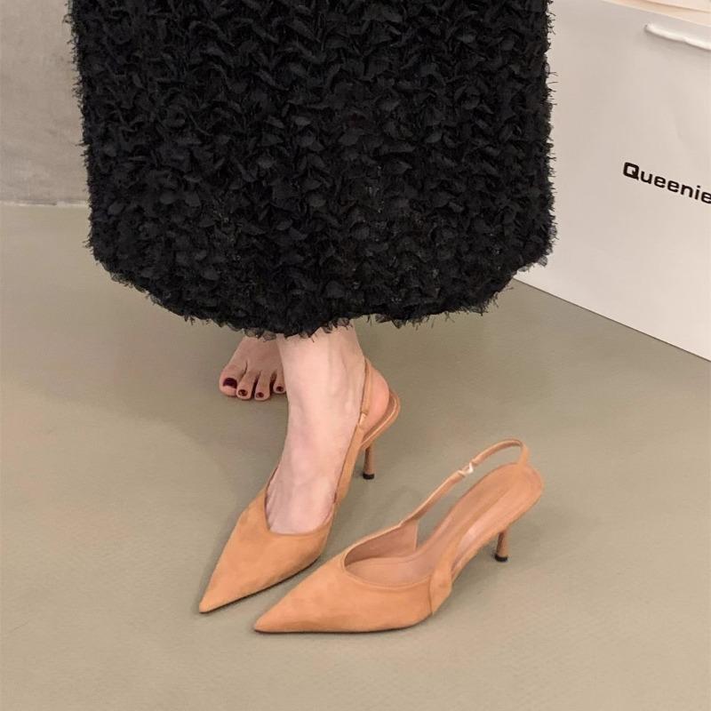 Fashion Fashion Leopard Print Decoration High Heel Shoes Women Pointed Toe Shoes Dresses Sandals Summer Women Elegant Sex Appeal Sandal