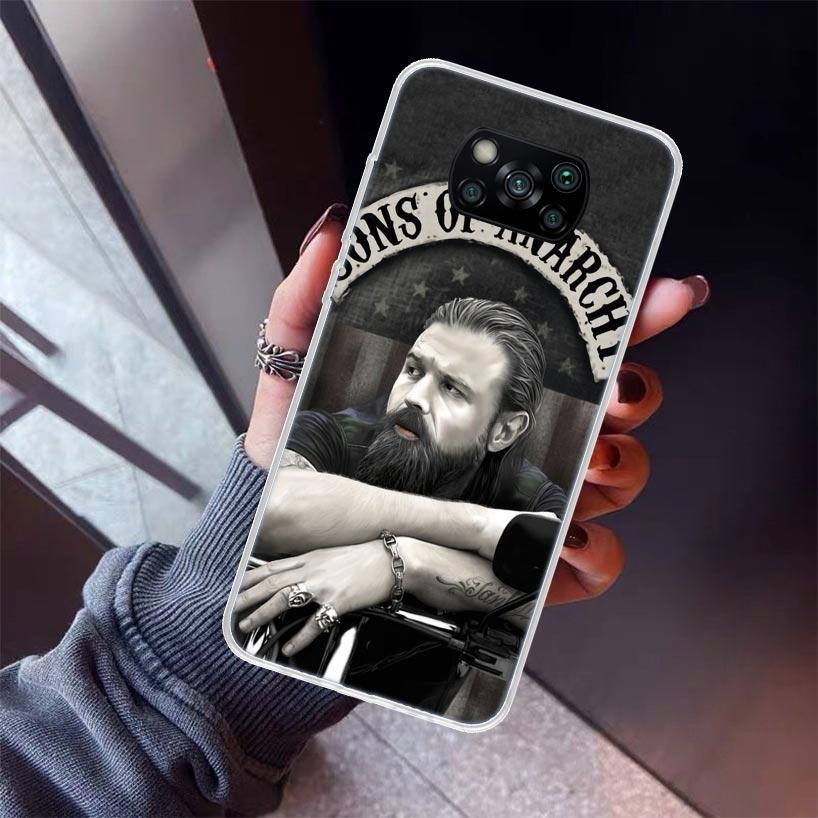 Sons Of Anarchy Eua Tv Phone Case For Xiaomi Poco X5 X6 X7 Pro F7 Ultra M7 Redmi 15C 15 13C 13 12C 12 10 10C 10A 9 9C 9T 9A Cove