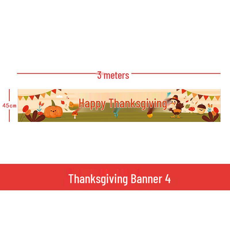 Thanksgiving Banner for Kindergarten & School Indoor/Outdoor Decor