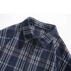 Thickened Long-sleeved Men's Lapel Shirt American Casual Loose Plaid Neutral Jacket