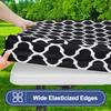 Rechthoekig Tafelkleed 6 Voet, Waterdichte Elastische Hoes Tafelkleden, Wasbare Polyester Tafelhoes voor Kamperen, Buiten