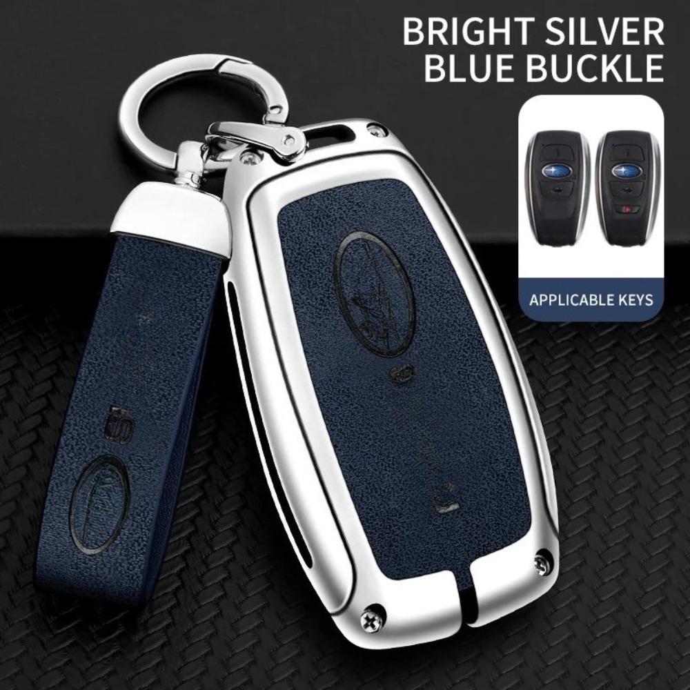 Auto Zinklegierung Schlüsseletui Tasche für Subaru Brz Wrx Xv Ascent Forester Outback Impreza Legacy Auto Metall Schlüsselhülle Autozubehör