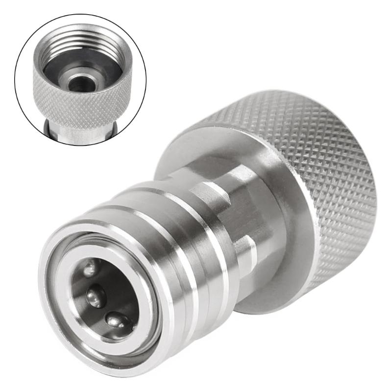 

3/4inch to 1/4inch Garden Hose to Pressure Washer Adapter Quick Connector Water Hose Nozzle Converter Stainless Steel 1