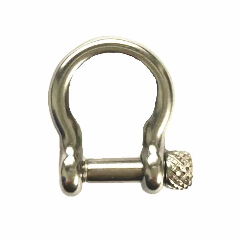 5 pcs /lot Outdoor Survival Bracelet Stainless Steel Color Horseshoe Buckle Bracelet Connection Fastener Jewelry Making
