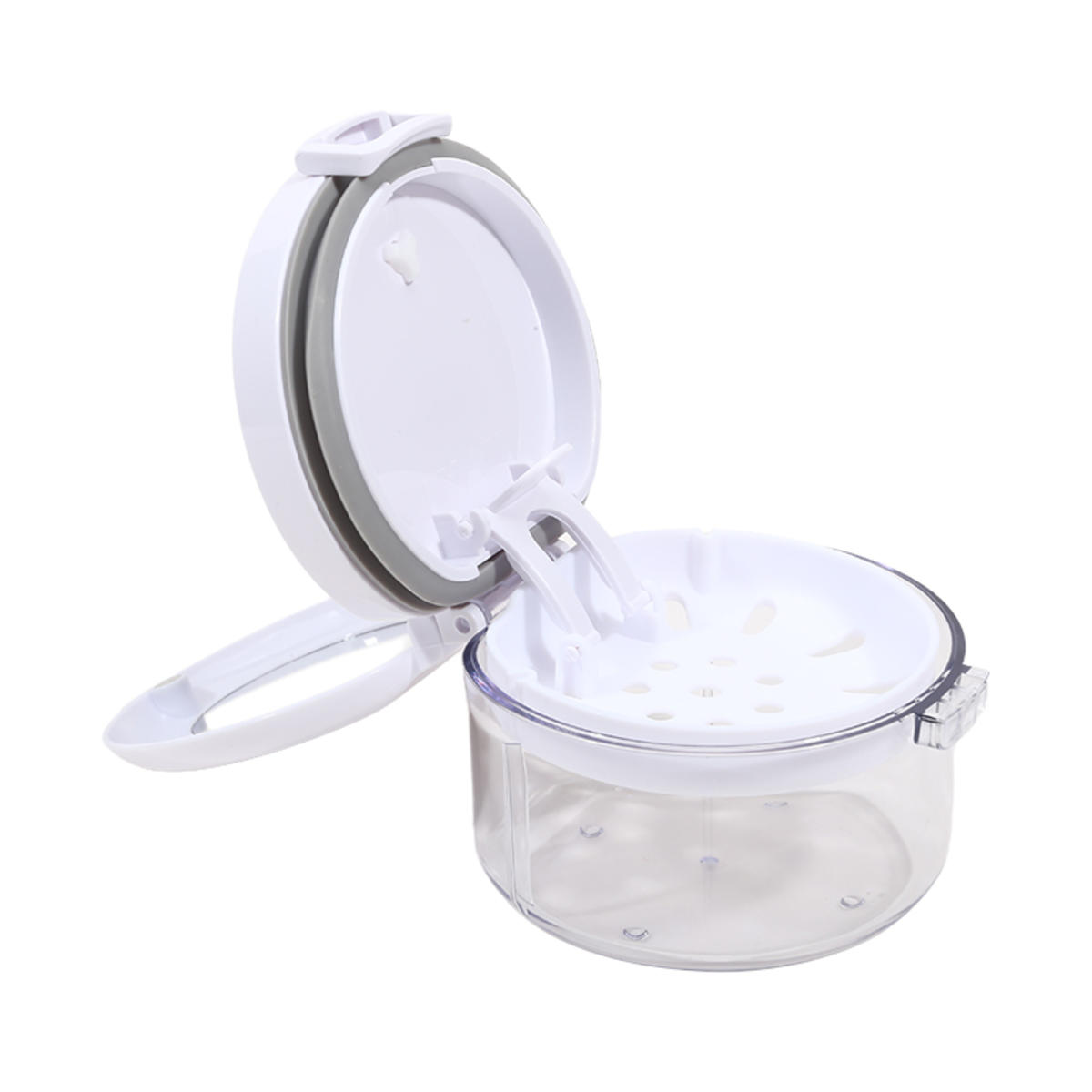 

Портативный ортодонтический ретейнер, универсальный невидимый ящик для хранения брекетов, футляр для замачивания искусственных зубов, ванночка для зубных протезов белый