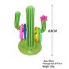 Inflatable Water Basketball Hoop and Ring Toss Set for Beach and Pool Fun