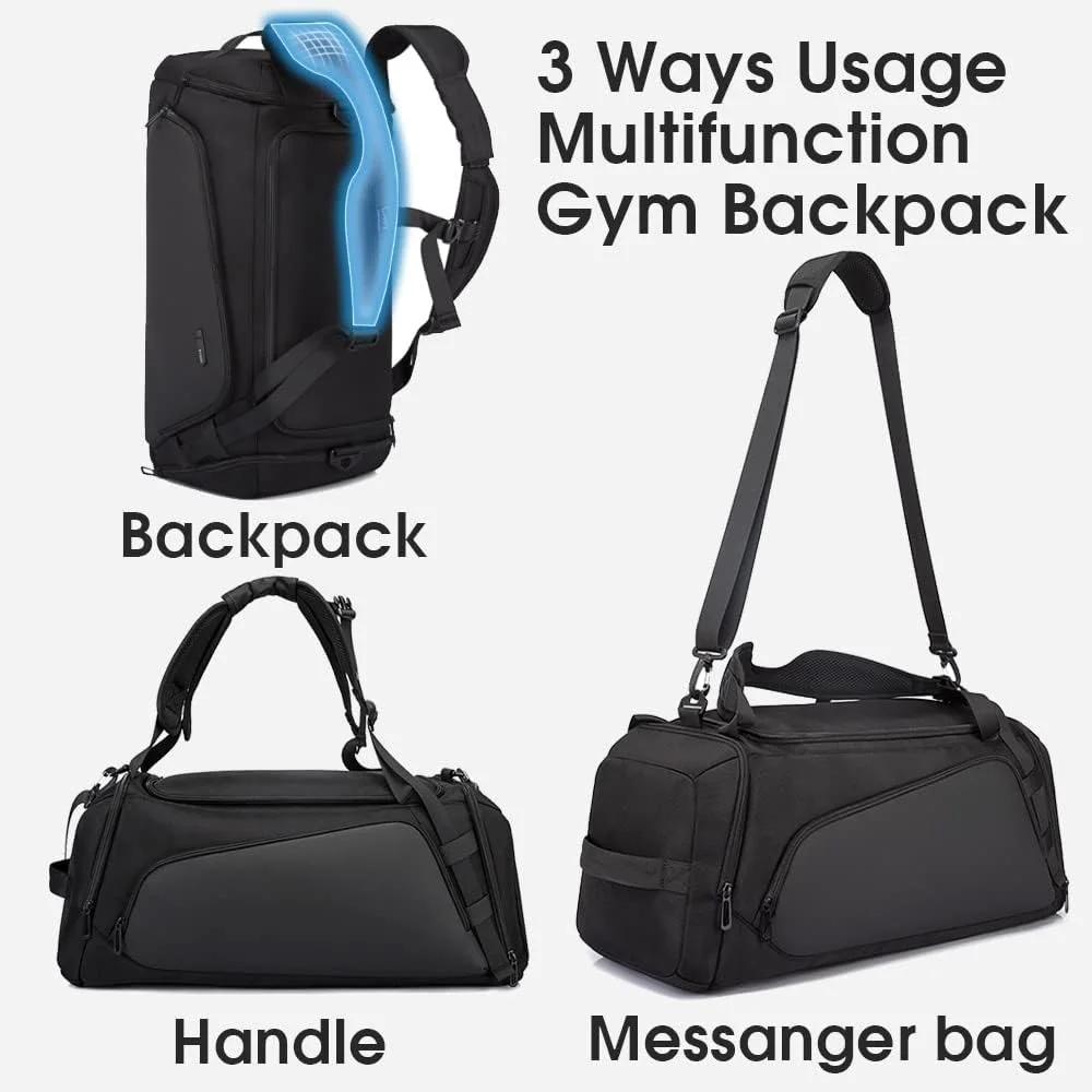 Gym Sports Duffel Backpack for Man & Women Durable and Non-deformable Material Mutifunction Pockets Fitness Bag