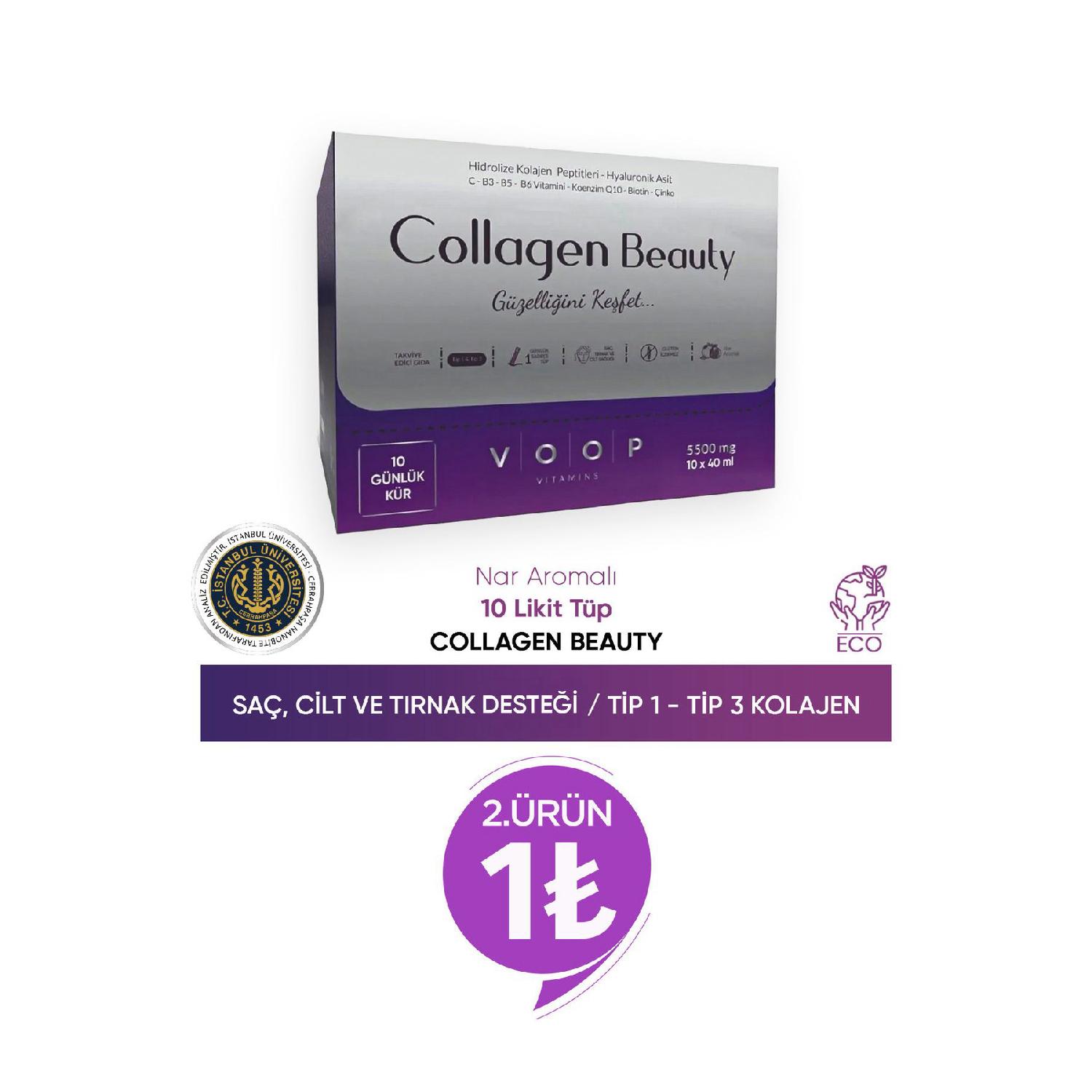 

Collagen Beauty High Bioactive Hydrolyized Collagen 100 %pure And Natural - 10 Tube