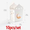 Pack of 10 Eid Festival Candy Paper Boxes Simple Designs Storage Container for Family Gatherings and Community Event