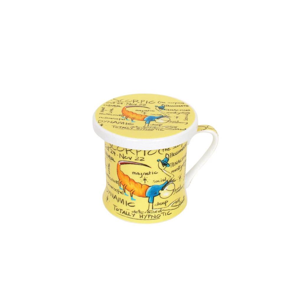 Coyote Zodiac Mug and Coaster (Scorpio)