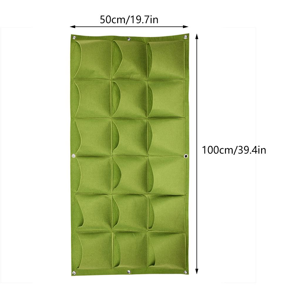 18  s Vertical Wall Outdoor Garden Plant Bags Planter Made of Felt,  Vertical Garden Bags Plants, Reusable Hanging Bag Wall Plant