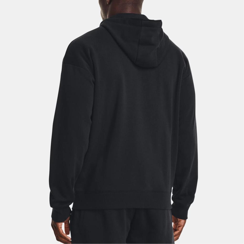 Under Armour Lettered Zip-Up Hoodie Men Black 1373565-001
