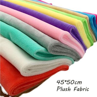 New Handmade Home Solid Color Style Plush Fabric Patchwork For Sewing For Toys Diy Textile Cloth
