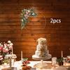 2 Pieces Metal Floral Hoops Circle Sturdy Sleek Wreath Rings for Crafts Wall