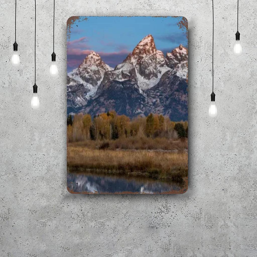 grand teton national park Funny Bar Metal Sign Retro Plaque Vintage Sign Alcohol Drinker Pub Club Kitchen Wall Decoration
