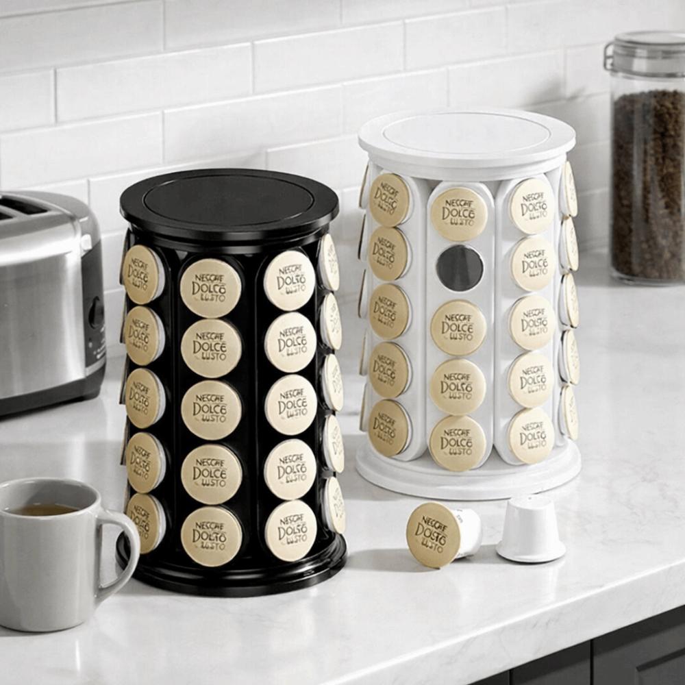 Plastic Material Capsule Storage Rack 360 Degree Rotating Capsule Display Rack  Capsule Storage