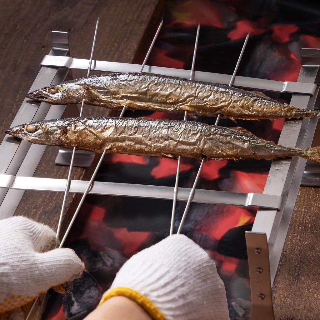 Endo Shoji Commercial Grill Stainless Made in DYK35 Stand, 18-0 Steel, Korea,