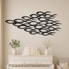 Metal School of Fish Wall Art 3D Abstract Metal Fish Decor for Home Ocean Sea Life Modern Coastal Housewarming Gift
