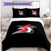 Sydney Roosters Bedwäsche-Set 3-teilig, bedruckt, weich, atmungsaktiv, Bettbezug, Kissenbezüge, waschbar, Schlafzimmerdekoration, Hausgeschenk