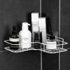Punch-Free Wall-Mounted Bathroom Corner Shelf