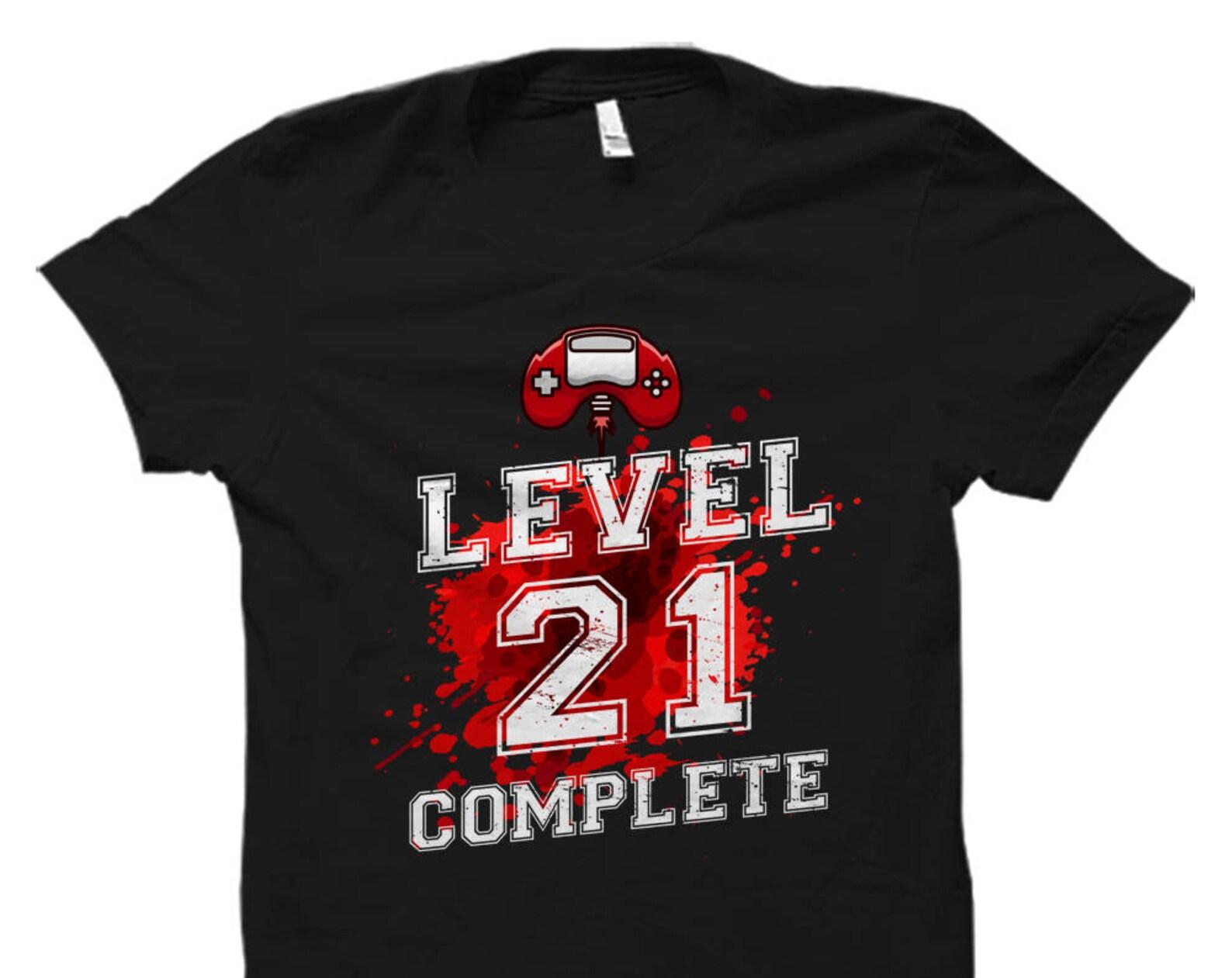 Level 21 Shirt. 21st Birthday Shirt. 21 Birthday Gift. Birthday Gamer. Twenty One Shirt. Funny Birthday Shirt. Birthday Shirt #OS1501 S