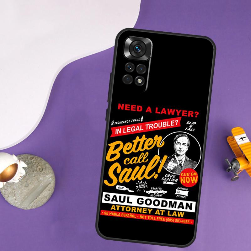 Better Call Saul TV Case For Xiaomi Redmi Note 13 14 Pro 12 9 10 11 Pro 10S 11S 12S Redmi 14C 13C 10C 12C Cover